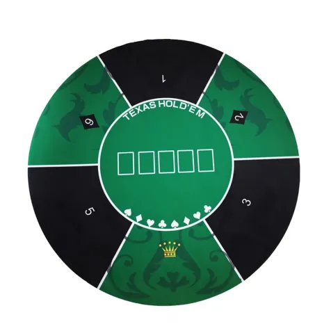 Factory Supply High Quality Custom Printing 120*60*0.2cm Round Portable Wear-resistant Poker Table Rubber Mat Suppliers