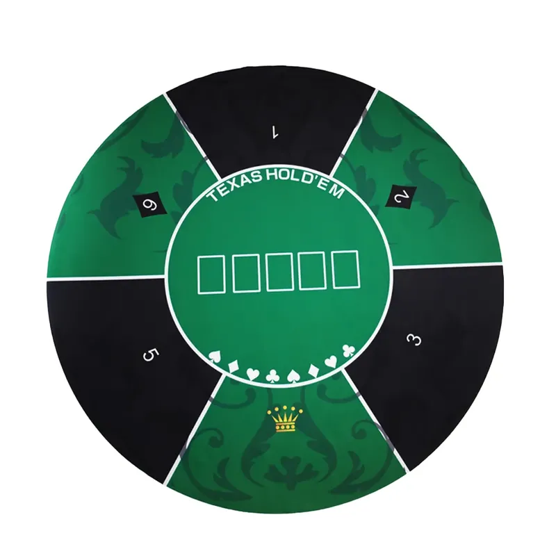 Factory Supply High Quality Custom Printing 120*60*0.2cm Round Portable Wear-resistant Poker Table Rubber Mat Suppliers