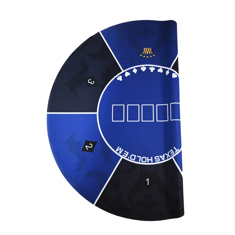 Factory Supply High Quality Custom Printing 120*60*0.2cm Round Portable Wear-resistant Poker Table Rubber Mat Suppliers