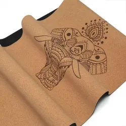 Non-toxic, eco-friendly, anti-slip and natural cork yoga mat