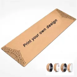 Wholesale Manufacturer Eco Friendly Tpe Cork Rubber Natural Cork Yoga Mat