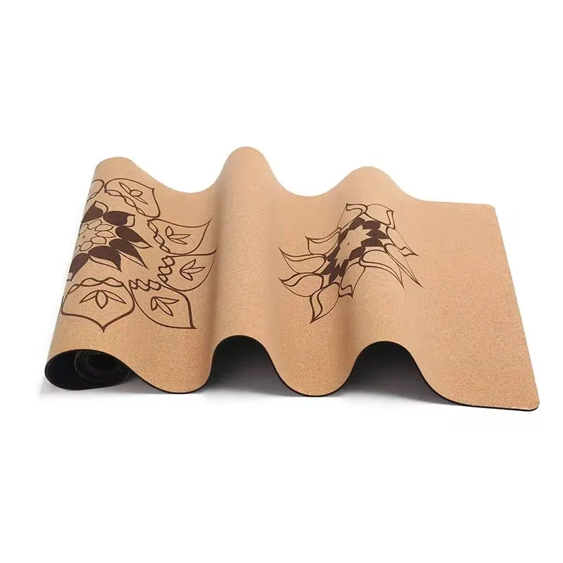 Wholesale Manufacturer Eco Friendly Tpe Cork Rubber Natural Cork Yoga Mat