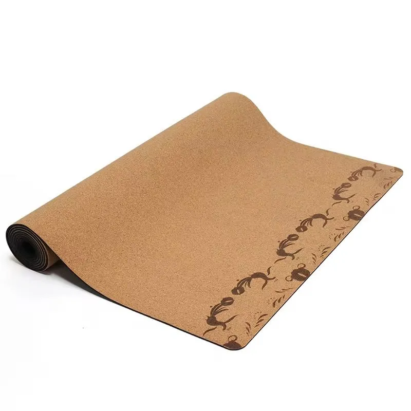 Wholesale Manufacturer Eco Friendly Tpe Cork Rubber Natural Cork Yoga Mat