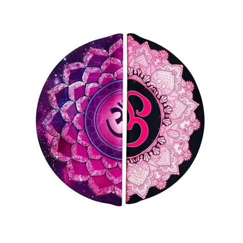 Customized Eco Friendly Non Slip Exercise Workout Gym Meditation Jump Large Circular Circle Rubber PU Round Yoga Mat 140 cm
