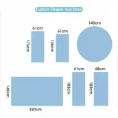 Customized Eco Friendly Non Slip Exercise Workout Gym Meditation Jump Large Circular Circle Rubber PU Round Yoga Mat 140 cm