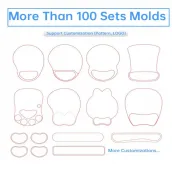 Customize Your Logo 3D Mousepads Environmentally Friendly Silicone Cartoon Gaming Mouse Pad