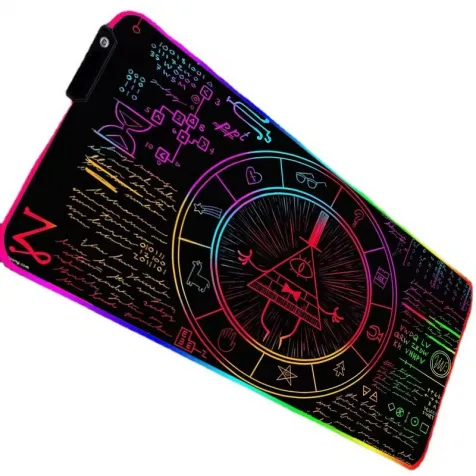 RGB Soft Gaming Mouse Pad Large Glowing RGB Led Extended Mousepad Non Slip Rubber Base Computer Keyboard Pad Mat Factory