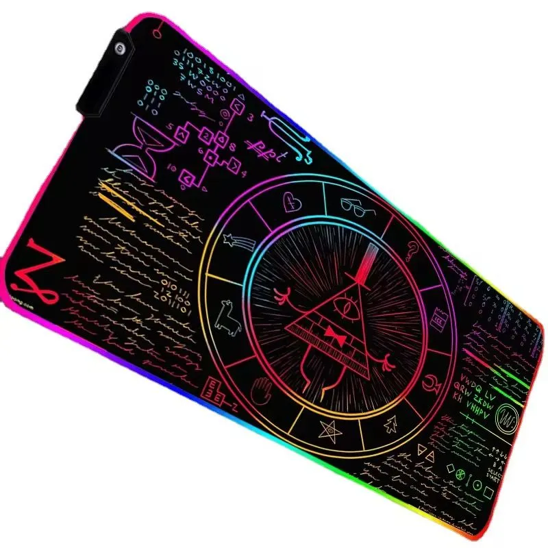 RGB Soft Gaming Mouse Pad Large Glowing RGB Led Extended Mousepad Non Slip Rubber Base Computer Keyboard Pad Mat Factory