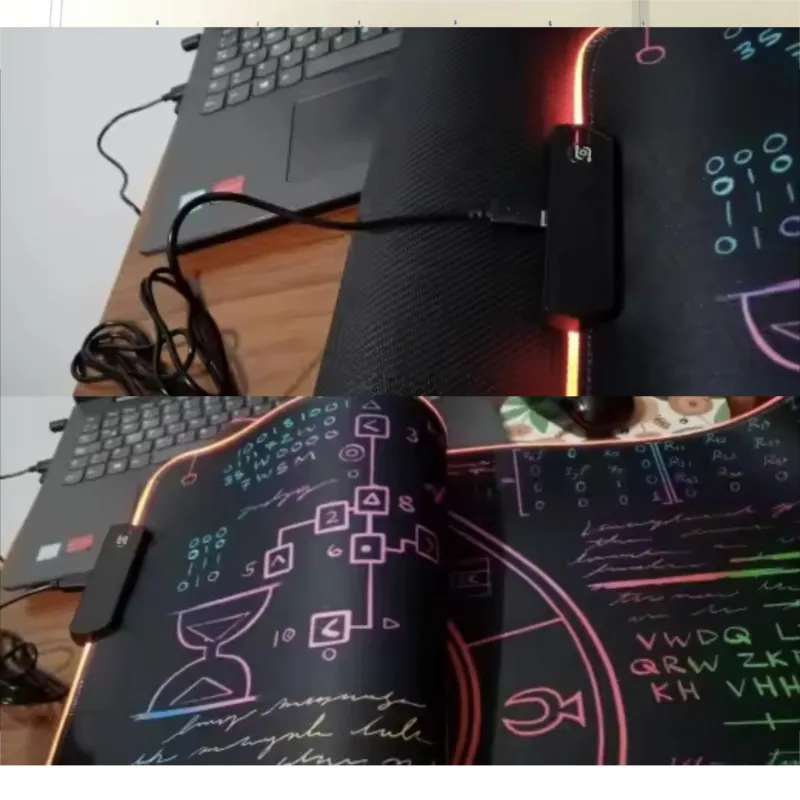 RGB Soft Gaming Mouse Pad Large Glowing RGB Led Extended Mousepad Non Slip Rubber Base Computer Keyboard Pad Mat Factory