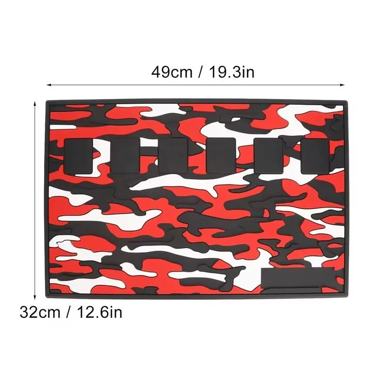 Custom Hair Salon Pvc Rubber Barber Magnetic Station Pads Mat Barber Shop Silicone Magnetic Collection Mat for Hair Clippings
