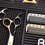 Barbershop Hairdressing Tools Mats & Pads Salon Equipment Countertops Anti-Slip Storage Pad Barber Mat Hair Styling Tools