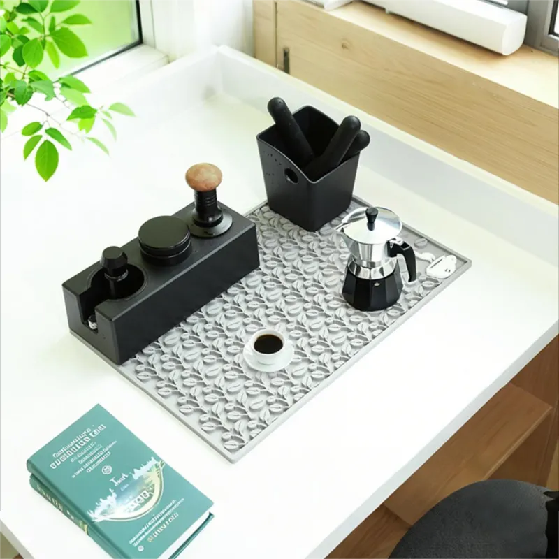 Heat-resistant food safety drip pad - spray pad countertop kitchen, coffee bar, dining room drying pad
