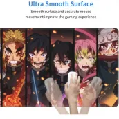 High Quality Compatible Demon Slayer Anime Gaming Large Mouse Pad Rubber Mat Computers Desktop PC Laptop Office Big Mouse Pad