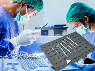 Medical Supplies Reusable Magnetic Dental Instrument Mat Surgery Magnetic Pads