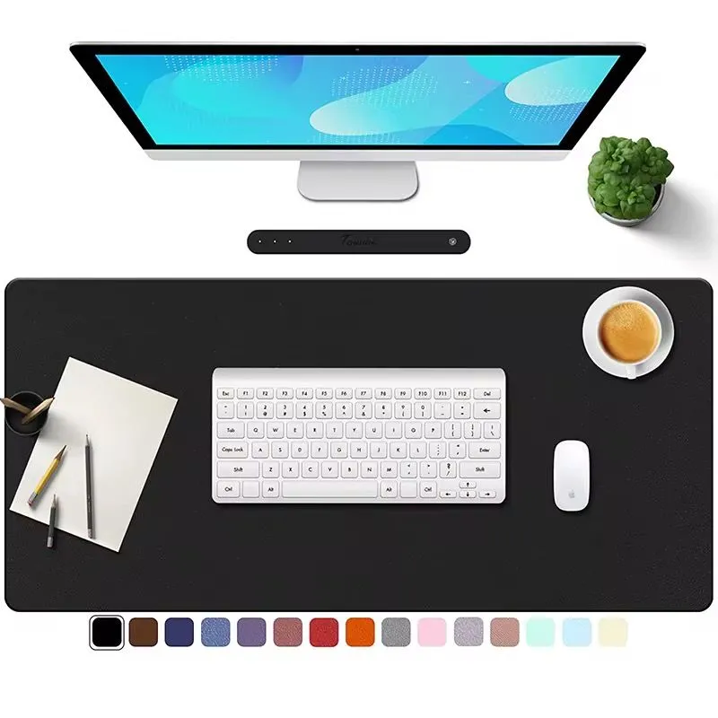 Customized leather player mouse pads with custom logo patterns and cartoon styles