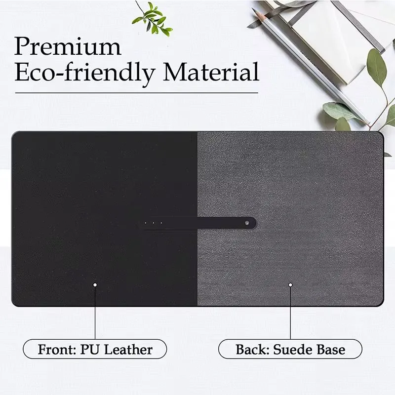Customized leather player mouse pads with custom logo patterns and cartoon styles