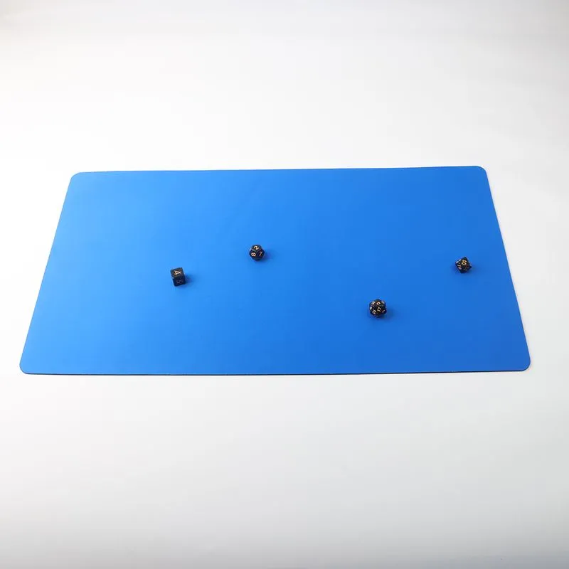 Solid Color Standard Gaming Playmat Mousepad-Blue