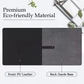 Large Mouse Pad Writing Mat Waterproof Leather Mouse Pad