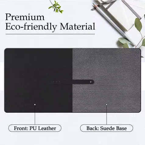 Large Mouse Pad Writing Mat Waterproof Leather Mouse Pad