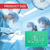 SILIPI Magnetic Instrument mat, 12" x 16", Magnetic mat Reusable, Autoclavable