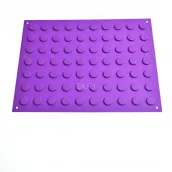Purple reusable silicone surgical instrument magnetic pad