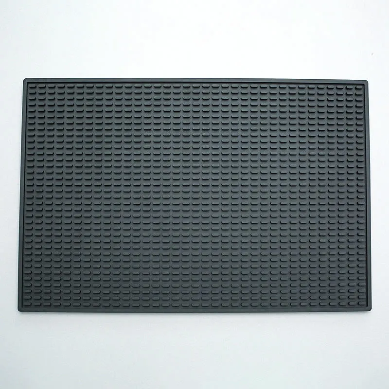 Classic Style Silicone Coffee Bar Mat Kitchen Dinner Table Cup Heat Resistant Drying Mat Tools for Coffee & Tea