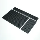 Classic Style Silicone Coffee Bar Mat Kitchen Dinner Table Cup Heat Resistant Drying Mat Tools for Coffee & Tea