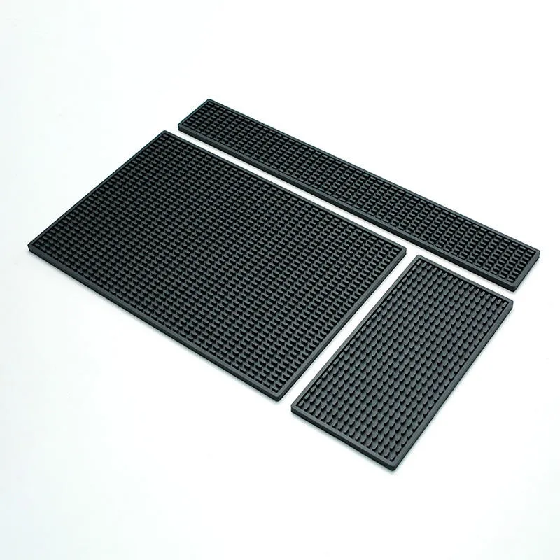 Classic Style Silicone Coffee Bar Mat Kitchen Dinner Table Cup Heat Resistant Drying Mat Tools for Coffee & Tea