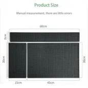 Classic Style Silicone Coffee Bar Mat Kitchen Dinner Table Cup Heat Resistant Drying Mat Tools for Coffee & Tea