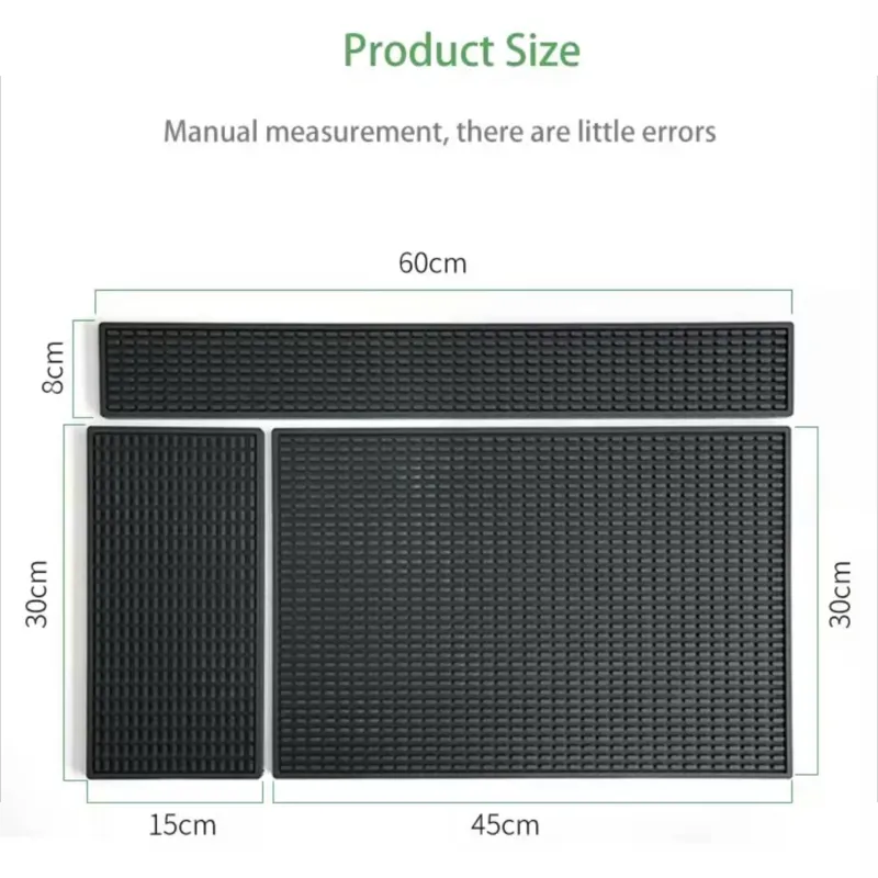 Classic Style Silicone Coffee Bar Mat Kitchen Dinner Table Cup Heat Resistant Drying Mat Tools for Coffee & Tea