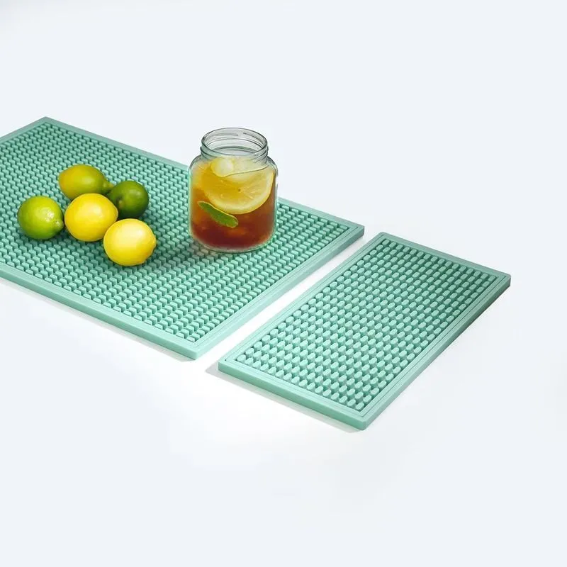 Customized Multi-Size PVC Bar Mat Anti-Slip Rubber Beer Drinking Barmat Table Decorative Coffee Bar Mat