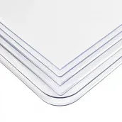 Customizable size and shape printed pattern transparent PVC table mat