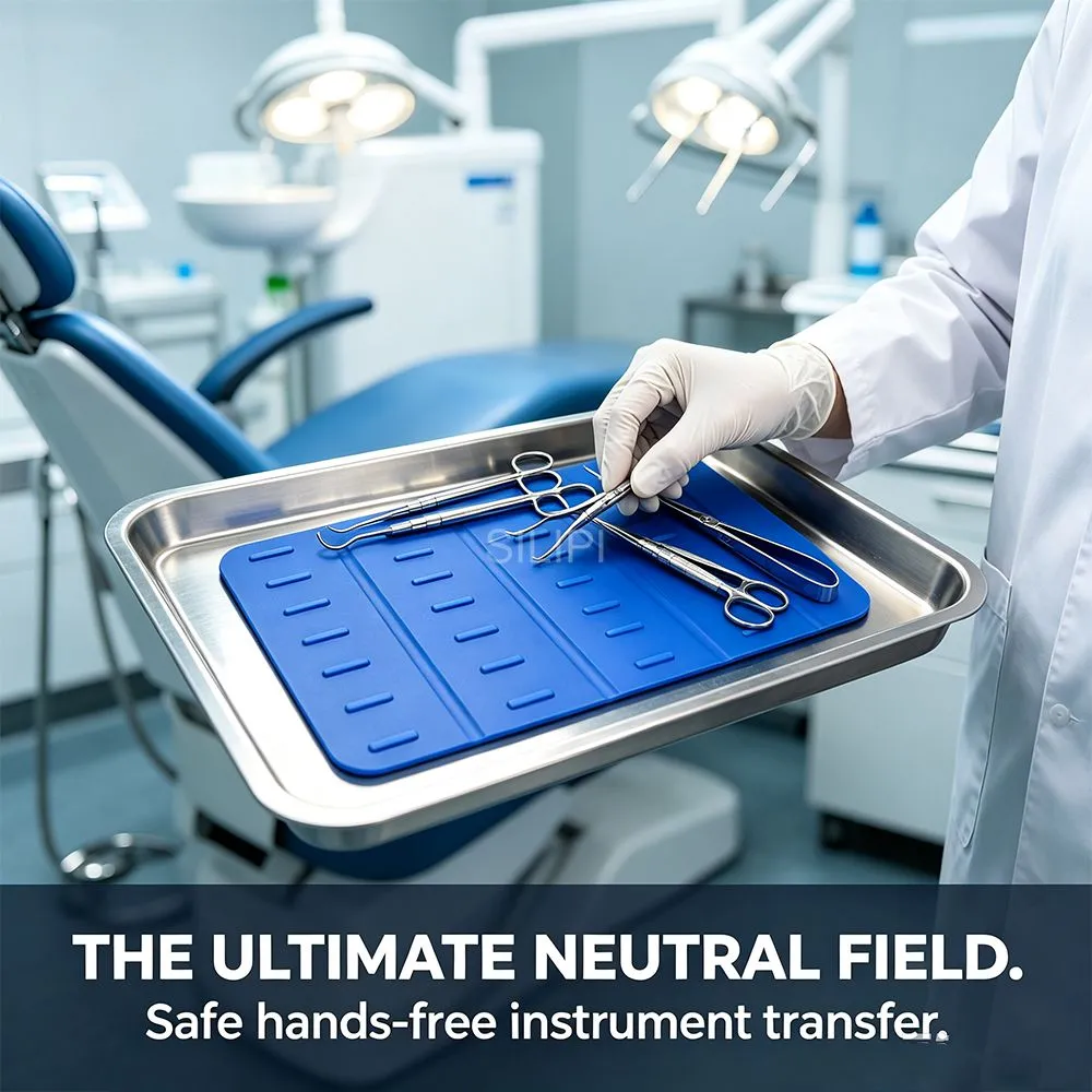 Silicone Magnetic Instrument Mat | Autoclavable Medical‑Grade Silicone Mat for Surgical & Dental Instruments