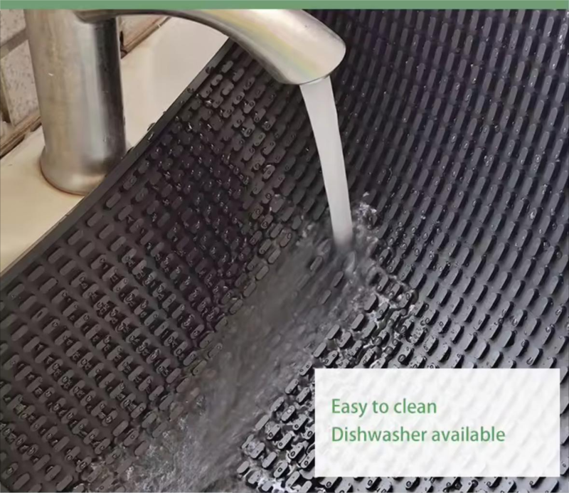Classic Style Silicone Coffee Bar Mat Kitchen Dinner Table Cup Heat Resistant Drying Mat Tools for Coffee